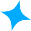 Decorative blue star - SoyRage Creative element